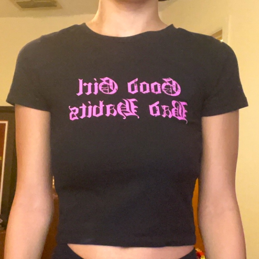 Good girl Bad habits crop top